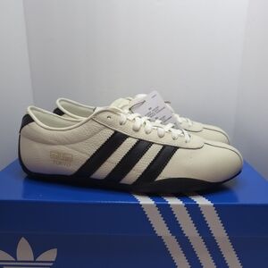 Adidas Tokyo Low-Profile Leather Sneakers in White/Black